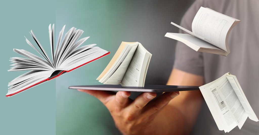 Olika format på böcker: ebok, ljudbok, inbunden, pocket